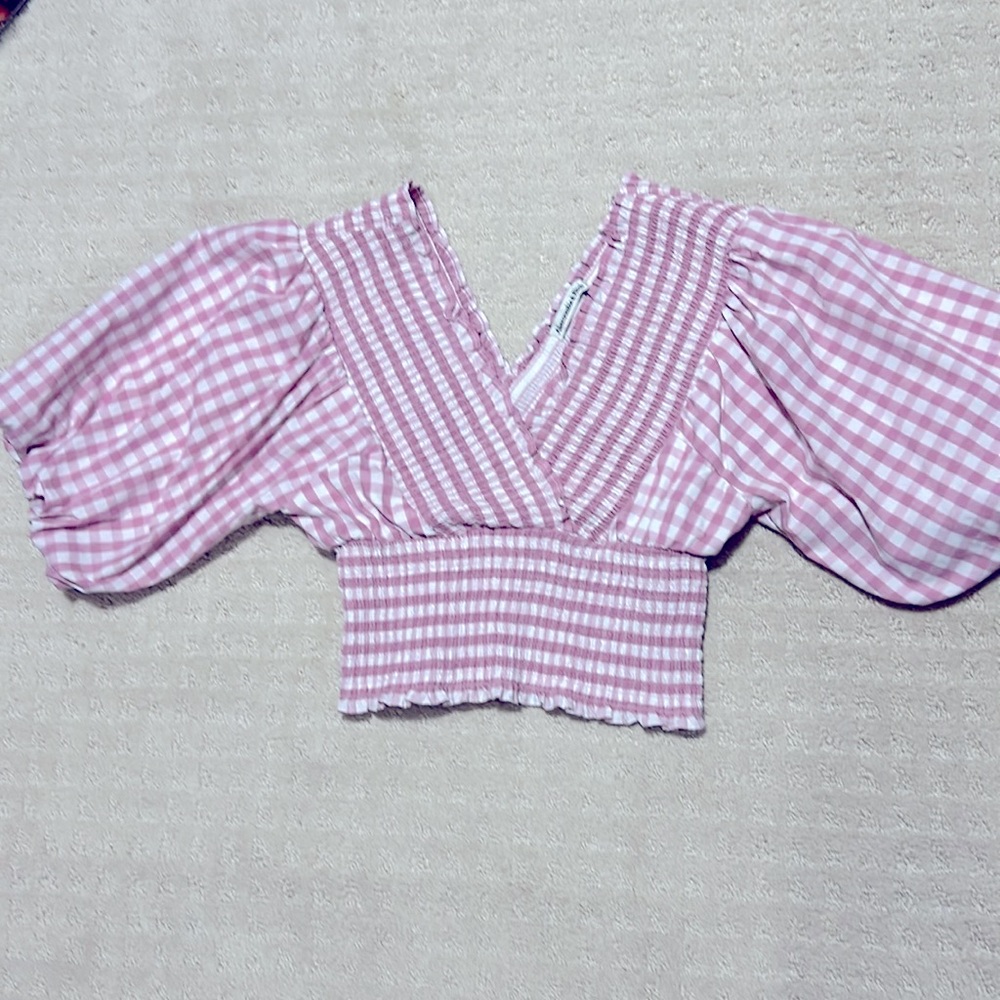 Abercrombie and fitch puff sleeve blouse